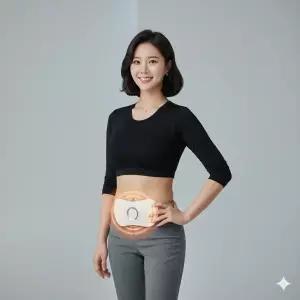 파워플라이 인공지능형 온열 진동 벨트 안마기 복부 무선 배 허리 목 마사지기 SH-P4