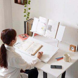 위너 눈높이 화이트 60 슬라이드 2단 독서대