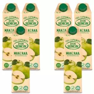 돈시몬 100% NFC 무설탕 착즙주스 사과 1L (3+3) 6팩