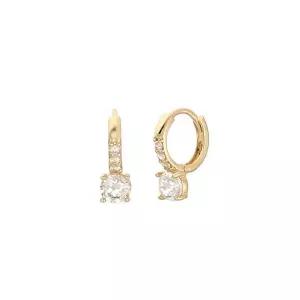 [로이드](센텀시티점)14K 화이트큐빅 포인트 원터치 귀걸이 LOFO2016G
