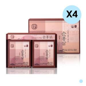 한삼인 6년근 순홍삼 파우치 건강 음료 30포 4세트