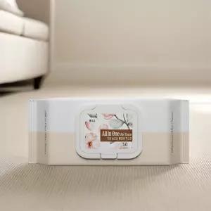 휴홈 올인원 물걸레 청소포 대형 50매 x 4개 (200매)