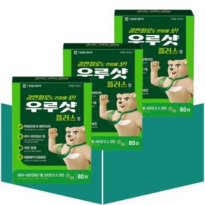 대웅제약 우루샷 플러스 피로회복 UDCA 30mg 우르샷 80정X3개