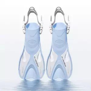 위베런 아쿠아 숏핀 스노쿨링 전용 핀 오리발 수영 스퍼트 물놀이 프리다이빙 힐스트랩