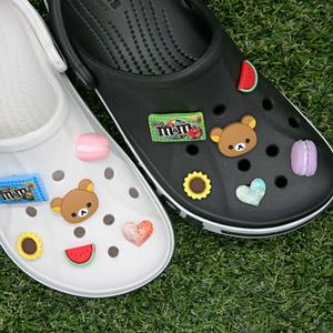 [호환] 리락쿠마 지비츠 세트 호환 파츠 지비추 신발 버클 6종세트 실내화 장식 꾸미기 단추 만들기 악세사리