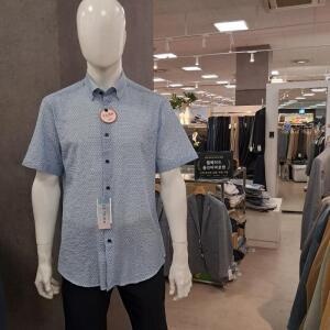 트레몰로 HC09 반팔 셔츠 (주)세정 인디안 25SS 여름 블루 드레스셔츠 TS5M2161