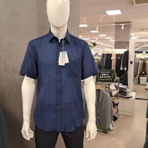 트레몰로 HC09 반팔 스트라이프 셔츠 (주)세정 인디안 25SS 여름 네이비 구김적은 셔