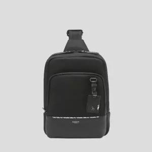 헤지스 액세서리 25FW [백화점BEST]블랙 라인배색 슬링백 HJBA5F063BK