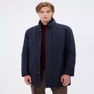 닥스 남성 24FW [반값세일][스테디셀러] 네이비 모피 구스다운 트렌치코트 WMTR4D043N2