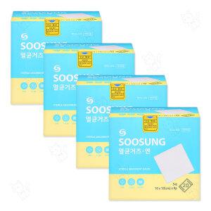 수성 멸균거즈엔 10x10cm 8겹 5매 20포 100매 대 4개