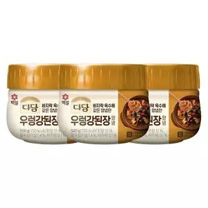 [CJ제일제당][T]백설 다담 우렁강된장양념500g x3개