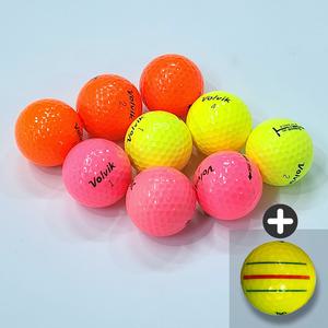 볼빅 로스트볼 A+ 2피스 삼선퍼터라인 컬러볼 20알