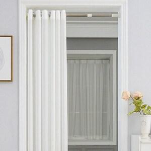 현관 거실 중문 방한 방풍 커튼 암막 커텐 압축봉 82x155cm 도톰쉬폰