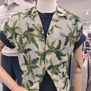 트레몰로 HC09 캐주얼 알로하 반팔셔츠 25SS 인디안 여름 남성 베이지 바캉스 NS5M237