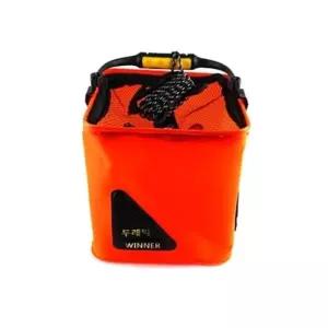 (사이즈 20L) 밑밥 통 EVA 하드 두레박 낚시/사각 접이식 살림 바다 민물 선상 낚시용 폴딩 다용도 해루질