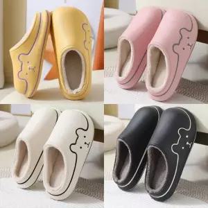 경량 EVA 심플베어 털슬리퍼 털실내화 남자 여자 겨울 퍼 슬리퍼 실내화 거실화 털신