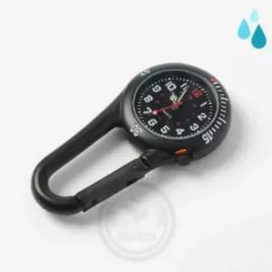 해신이네잡화점 블랙카라비너 축광야광시계 낚시용 등산용시계