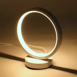 HGE 침실 인테리어 조명 스탠드 LED 수면등 화이트 북라이트 협탁 수면 수유 등 화이트 조명