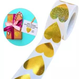 하트 스티커 풍수 결혼 답례 답례품 롤 스티커 칭찬 하트문구 꽃집 청첩장 스꾸