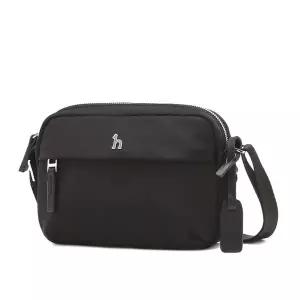 [헤지스](대구신세계)블랙 단색 나일론 크로스백 HJBA5F720BK