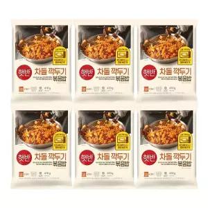 [신세계라이브쇼핑]CJ 햇반 쿡반 차돌깍두기볶음밥 410g X 6개