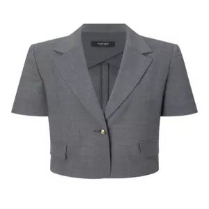 질스튜어트 뉴욕 여성 25SS 그레이 멜란지 울혼방 자켓 JSJA5B610G2