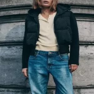 자라 테크니컬 후드 숏 패딩 자켓 8073 224