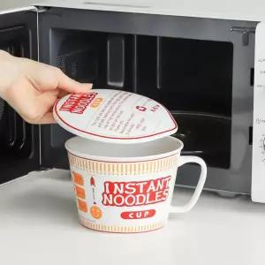 일본 라멘 스타일 시리얼 그릇 라면기 요거트볼 전자레인지 용기 사발 도자기