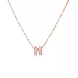 (국내당일출고)목걸이 미니팝아슈 POP-H MINI 로즈드라제+로즈골드