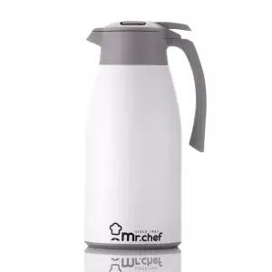 Mr.chef 진공밀폐 스텐레스 보온 보냉 주전자 2리터 화이트색상/보온병 보온주전자 보냉병 진공물병 물통