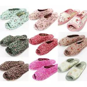 [하프클럽/]꽃무늬 실내화 거실화 퀼트 덧신 슬리퍼 논슬립