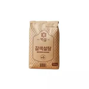 백설 갈색 설탕 15kg x 1개 HW