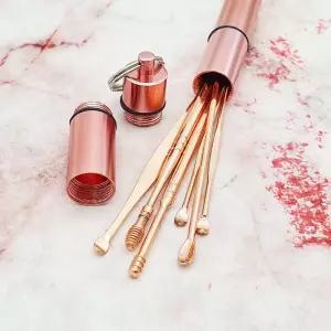 (로즈골드) 스텐 귀이개/귓밥/귀파기/귀클리너/귀지/파기/귀청소/저자극/귀관리/청결/후비개/이물질/제거