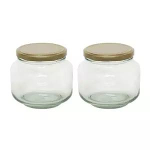 유리 다용도 100ml 저장용기 L형 2P 밀폐 병 쨈병 공병 쨈용기 꿀병 수제청병