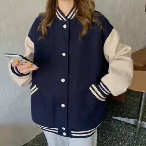 포켓 여성 야구점퍼 기모 야구잠바 박시핏 여자 자켓
