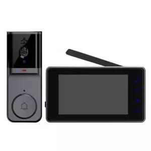 무선 인터폰 초인종 현관 연결 시각 디스플레이 간단 도어벨 비디오