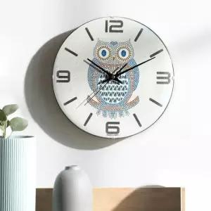 핫클락 29CM 국산 컨벡스라운드 무소음 벽시계 부엉이