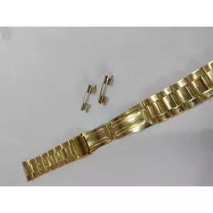 금색 메탈 시계줄+부속품 2개 손목 시계 부품 수리 교체 셀프 밴드 연결 아날로그 클래식 남녀 공용