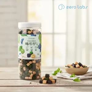 [제로랩스] 웰니스 베리가득 져키 키위+블루베리+요거트 1000g 강아지간식 비타민 항산화 유산균