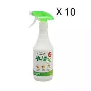 한손하이젠 쎄니콜70 450ml 10개입 알콜75% 기구 테이블 식품 소독용