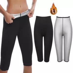 땀복레깅스 하체 운동 효과 신축성 좋은 방수 여자 땀복 7부 팬츠