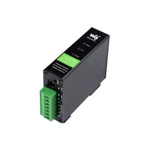 웨이브셰어 RS232 /485 /422 to RJ45 이더넷 컨버터, TCP /IP to 시리얼, 모드버스 게이트웨이 지원, 산업용 절연 레일 마운트 RS232 /485 /422 시리얼 서버(POE 기능 포함), 다중 통신 모드