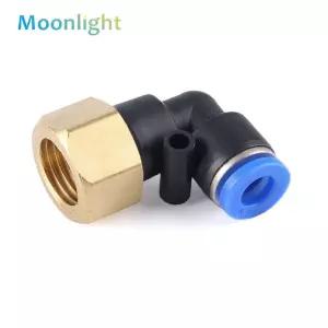 PB부속 공압 공기 커넥터 PLF 블루 4mm 6mm 8mm 나사 18 