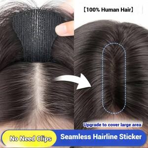 머리망 여성용 클립 없는 미용실 토퍼 눈에 띄지 않고 흔적 심 페이스트 인모 앞머리 풍성한  커버