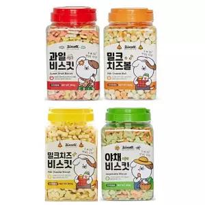 비스코티 강아지 비스킷 800g 애견 간식 스낵 과자 비스캣 쿠키 과일 야채 밀크치즈