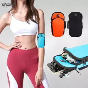 텐제로 러닝 핸드폰 암밴드 포켓 케이스 미니가방 조깅 헬스 자전거