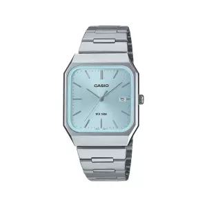 [카시오]카시오 MTP-B185D-2A2 클래식 캘린더 스퀘어 프리버클 남성 메탈 시계