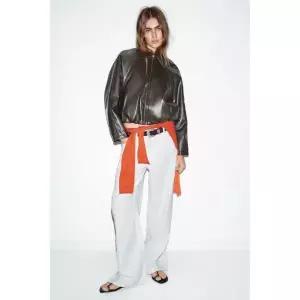 [정품] 자라 자켓 데일리 야상 아웃터 ZARA 페이크 봄버 재킷 - 다크 브라운