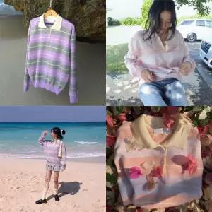 [모코블링] 미미 럭비 스트라이프 카라 니트 #긴팔니트 #오버핏니트 #단가라니트 #봄니트 #봄신상