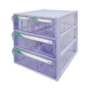 [국내생산 완제품] 모아이샵 투명수납함 특대형 706 다용도수납함 책상 소품 정리함 부품보관함 서랍형 서랍식 부품박스 부품함 멀티박스